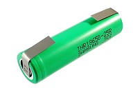 Samsung 25R Li-Ion Tagged 18650 Rechargeable Battery - 3.7 V 2500 mAh Lithium cell with solder tags